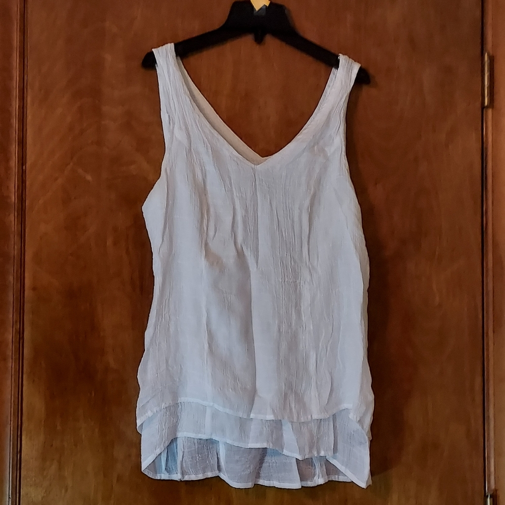 AB Studio Creamy White Top Medium